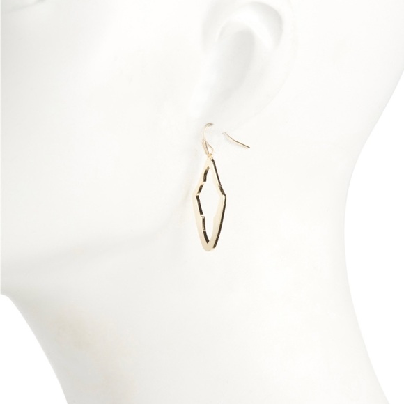 NWT Kendra Scott Gold Eloganted Hoop - Picture 3 of 5